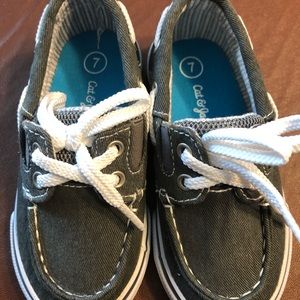 2 pairs toddler boys shoes size 7